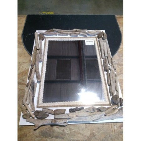 mirroir avec bois floté