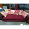 1 canapé rouge 3 place Roche Bobois + 7 cuissins Kenzo