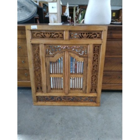 Miroir fenetre en bois