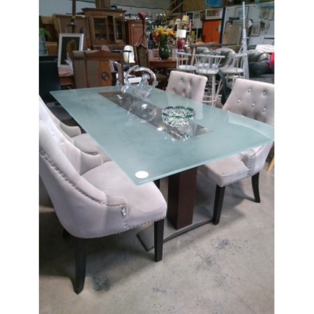 Table en verre 6/8 personnes