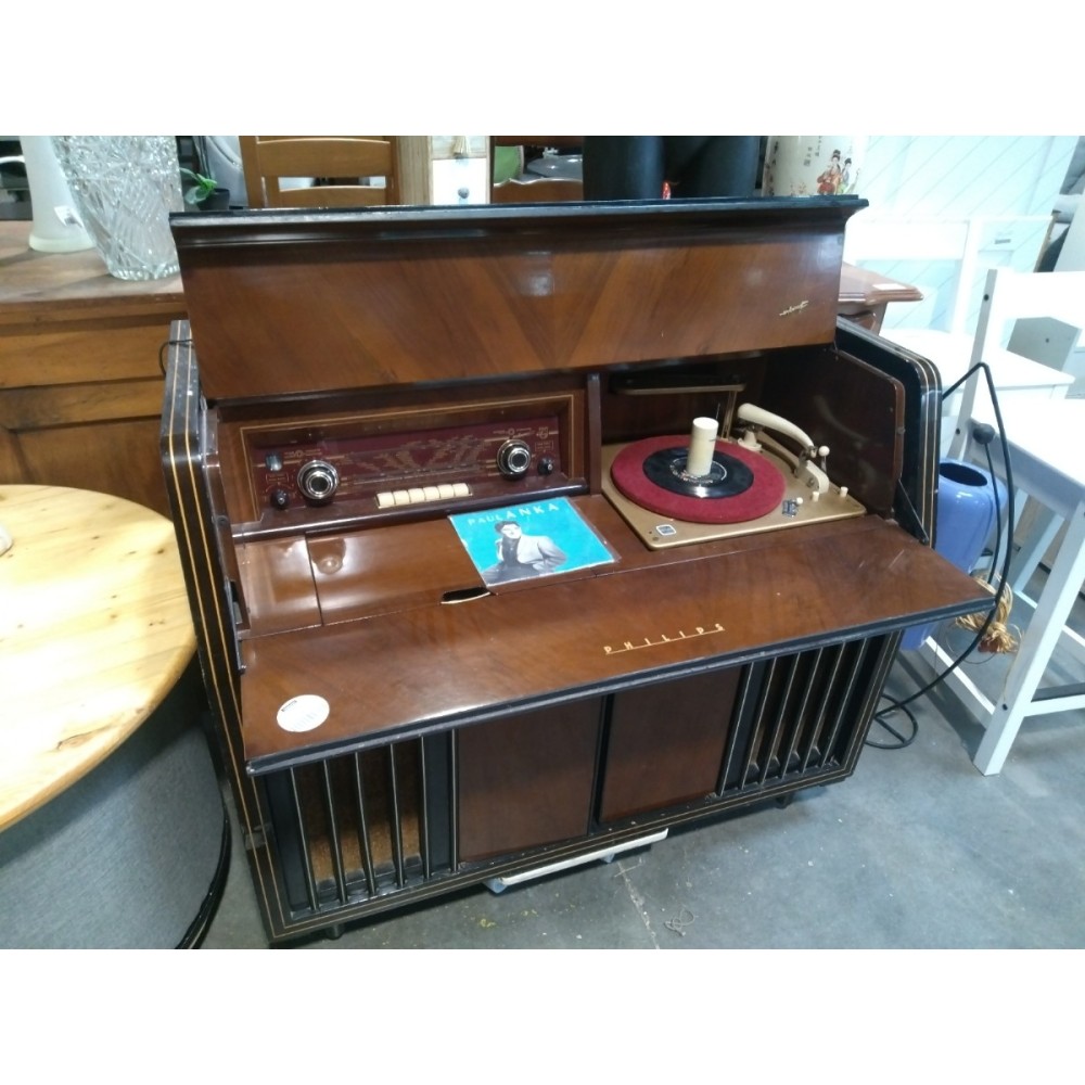 Meuble Radio tourne disque Philips