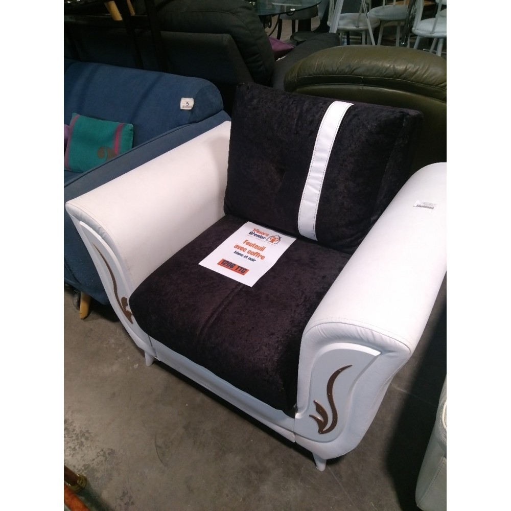 Fauteuil blanc et noir