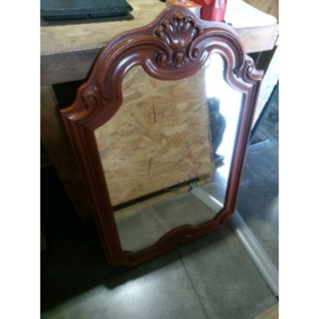 Miroir cadre en bois de meurisier