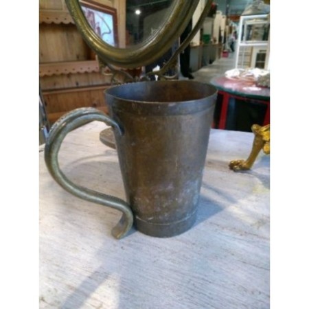 pot bronze ancien anse courbé 