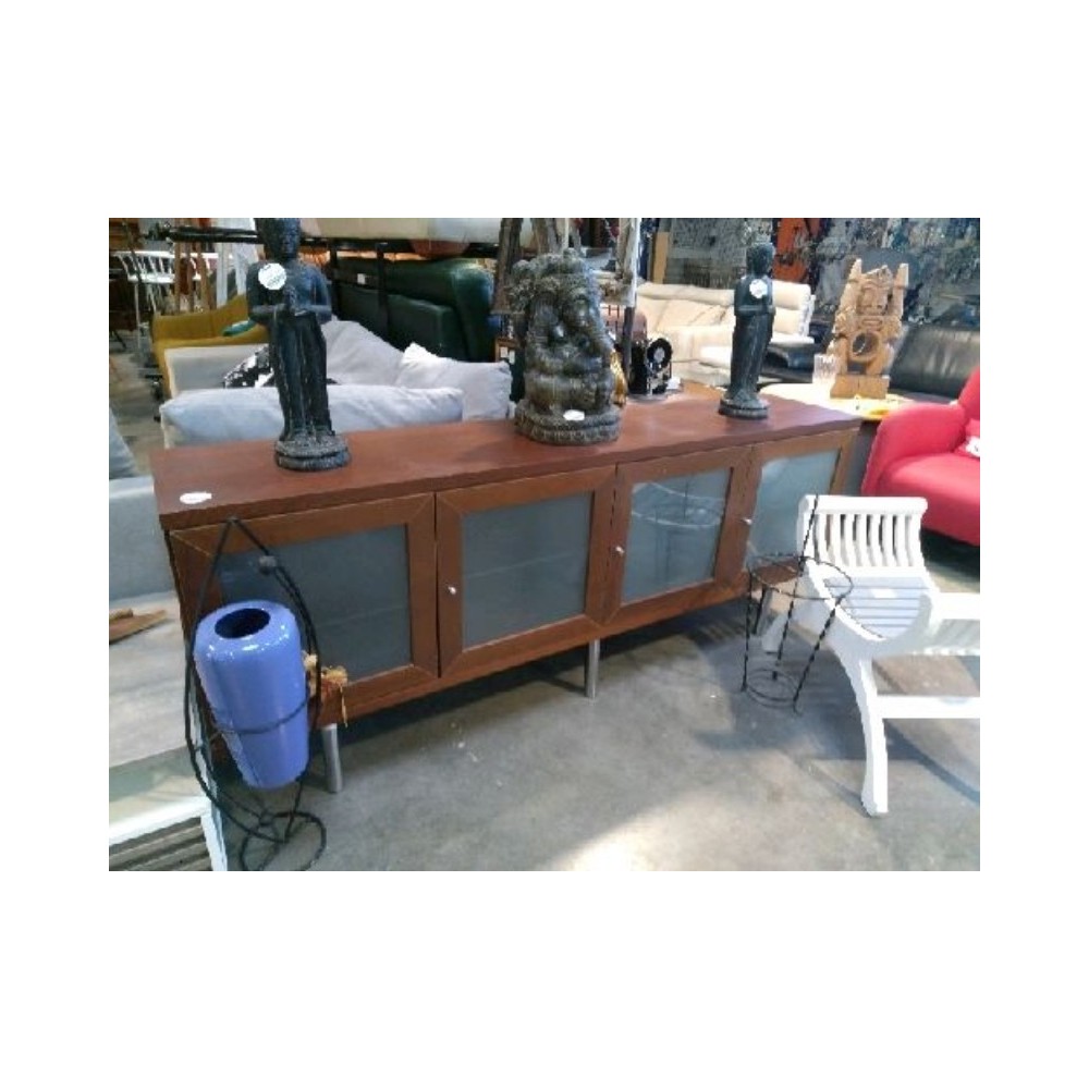 buffet bois vitre ikea