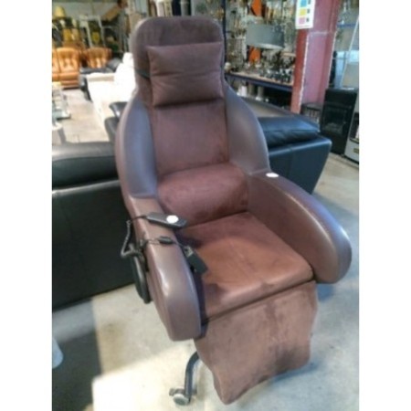 Fauteuil électrique marron 