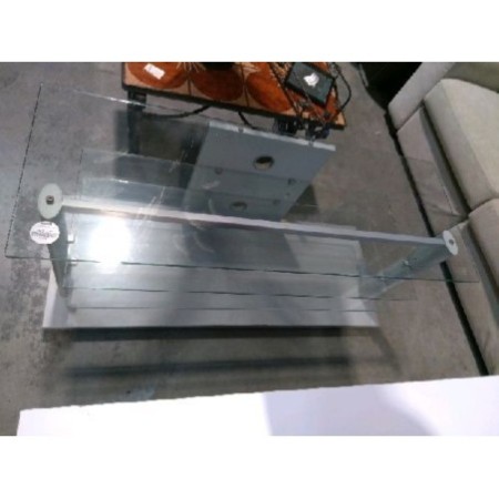 meuble télé 3 étages en verre 