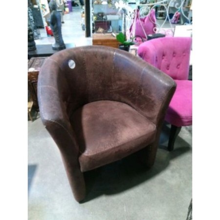 fauteuil club marron