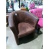 fauteuil club marron