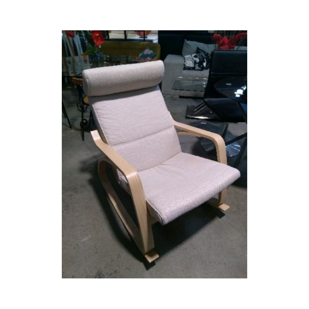 Fauteuil à bascule Ikea beige